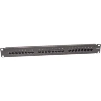 Panel kat. 5e 19" 1U 24xRJ45 UTP czarny