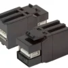 Adapter Keystone Snap-In USB 2.0 typ A-A czarny