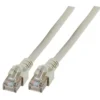 Patchcord RJ45 SF/UTP kat. 5e PVC CCA szary 0,25m