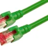 Patchcord RJ45 S/FTP kat. 6 LSZH zielony 0,25m Patchcord RJ45 S/FTP kat. 6 LSZH zielony 0,25m