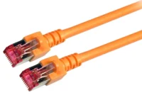 Patchcord RJ45 S/FTP kat. 6 LSZH pomarańczowy 0,25m