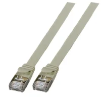 Patchcord RJ45 U/FTP kat. 6A PVC szary 0,5m