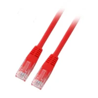 Patchcord RJ45 U/UTP kat. 6 PVC CCA czerwony 0,5m