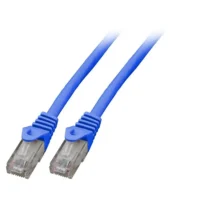 Patchcord RJ45 U/UTP kat. 6 LSZH CCA niebieski 1m