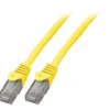 Patchcord RJ45 U/UTP kat. 6 LSZH CCA żółty 1m