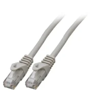 Patchcord RJ45 U/UTP kat. 6 LSZH CCA szary 0,5m