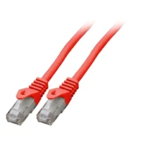 Patchcord RJ45 U/UTP kat. 6 LSZH CCA czerwony 1m