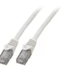 Patchcord RJ45 U/UTP kat. 6 LSZH CCA biały 1m