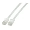 Patchcord RJ45 U/UTP kat. 6A PVC biały 1m