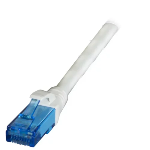 Patchcord RJ45 U/UTP kat. 6A LSZH Premium 500MHz szary 0,25m