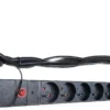 Listwa zasilająca 19" 8x230V z ogranicznikiem PP Listwa zasilająca 19" 8x230V z ogranicznikiem PP