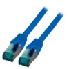 Patchcord RJ45 S/FTP kat. 6A LSZH niebieski 0,25m