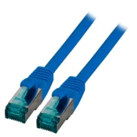 Patchcord RJ45 S/FTP kat. 6A LSZH niebieski 0,25m