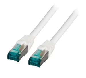 Patchcord RJ45 S/FTP kat. 6A LSZH biały 1,5m