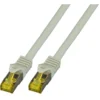 Patchcord RJ45 S/FTP kat. 6A LSZH szary 0,5 m