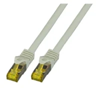 Patchcord RJ45 S/FTP kat. 6A LSZH szary 0,5 m