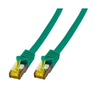 Patchcord RJ45 S/FTP kat. 6A LSZH zielony 0,5m