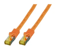 Patchcord RJ45 S/FTP kat. 6A LSZH pomarańczowy 0,5m