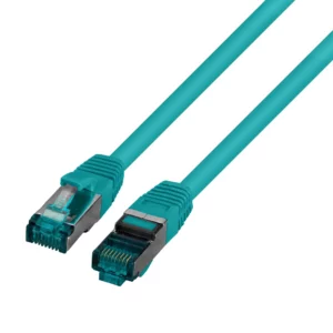 Patchcord RJ45 S/FTP kat. 6A LSZH zielony 0,25m