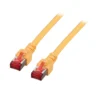 Patchcord RJ45 S/FTP kat. 6 LSZH żółty 0,5m