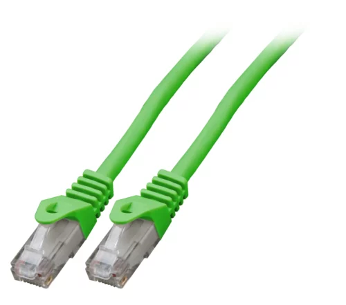 Patchcord RJ45 U/UTP kat. 6 LSZH CCA zielony 0,5m