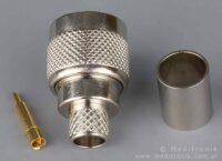 Złącze typu N wtyk, zaciskane na kablu H-1000