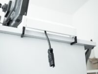 DESK2 listwa zasilająca 4M, 2x 230V(schuko) + 1x ładowarka USB-A podwójna + 1x pusty moduł, kolor czarny, Bachmann 902.602