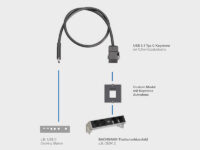 Moduł keystone USB-C gniazdo/wtyk Bachmann 917.121