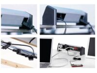 DESK1/DESK2 uchwyty montażowe do blatów max. 50mm, aluminium, Bachmann 930.120