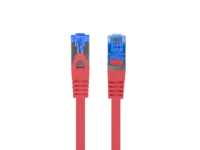 Patchcord kat.6a s/ftp lszh cca 0.5m czerwony fluke passed Lanberg
