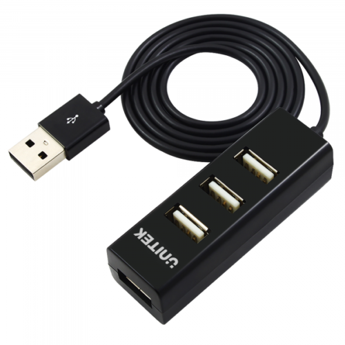 Unitek Y-2140 Hub 4x port USB-A 2.0, kabel 80cm