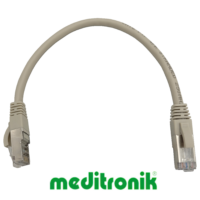 Patchcord FTP miedziany kat.6 (klasa E) linka szary dł.0,25m kabel ekranowany LAN RJ45