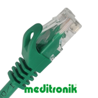 Patchcord UTP miedziany kat.6 (klasa E) linka zielony dł.0,25m kabel nieekranowany LAN RJ45