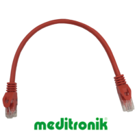 Patchcord UTP miedziany kat.6 (klasa E) linka czarny dł.0,25m kabel nieekranowany LAN RJ45