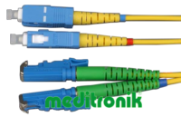 Patchcord światłowodowy E2000-SC OS1 9/125µm SM duplex dł.10m wykonywany na zamówienie