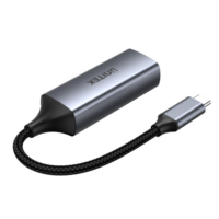 Unitek V1412A adapter USB C-HDMI 2.0, wtyk/gniazdo, USB-C na HDMI 2.0 4K@60Hz alu 15 cm