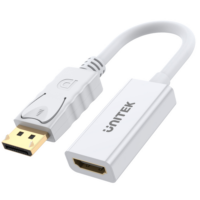 Adapter Displayport (wtyk) -> HDMI (gniazdo) aktywny, 4K na kablu 20cm Adapter Displayport (wtyk) -> HDMI (gniazdo) aktywny, 4K na kablu 20cm